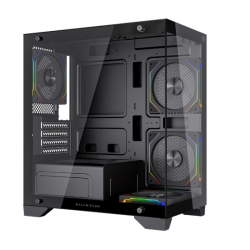 GABINETE BALAM RUSH TANK PERFORM 3600,MICRO ATX,CRISTAL TEMP,2 FAN,