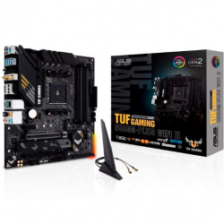 MOTHERBOARD ASUS (TUF GAMING B550M-PLUS WIFI II) AM4,PCIE-4.0,WIFI6,MICRO ATX