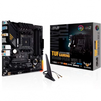 MOTHERBOARD ASUS (TUF GAMING B550M-PLUS WIFI II) AM4,PCIE-4.0,WIFI6,MICRO ATX