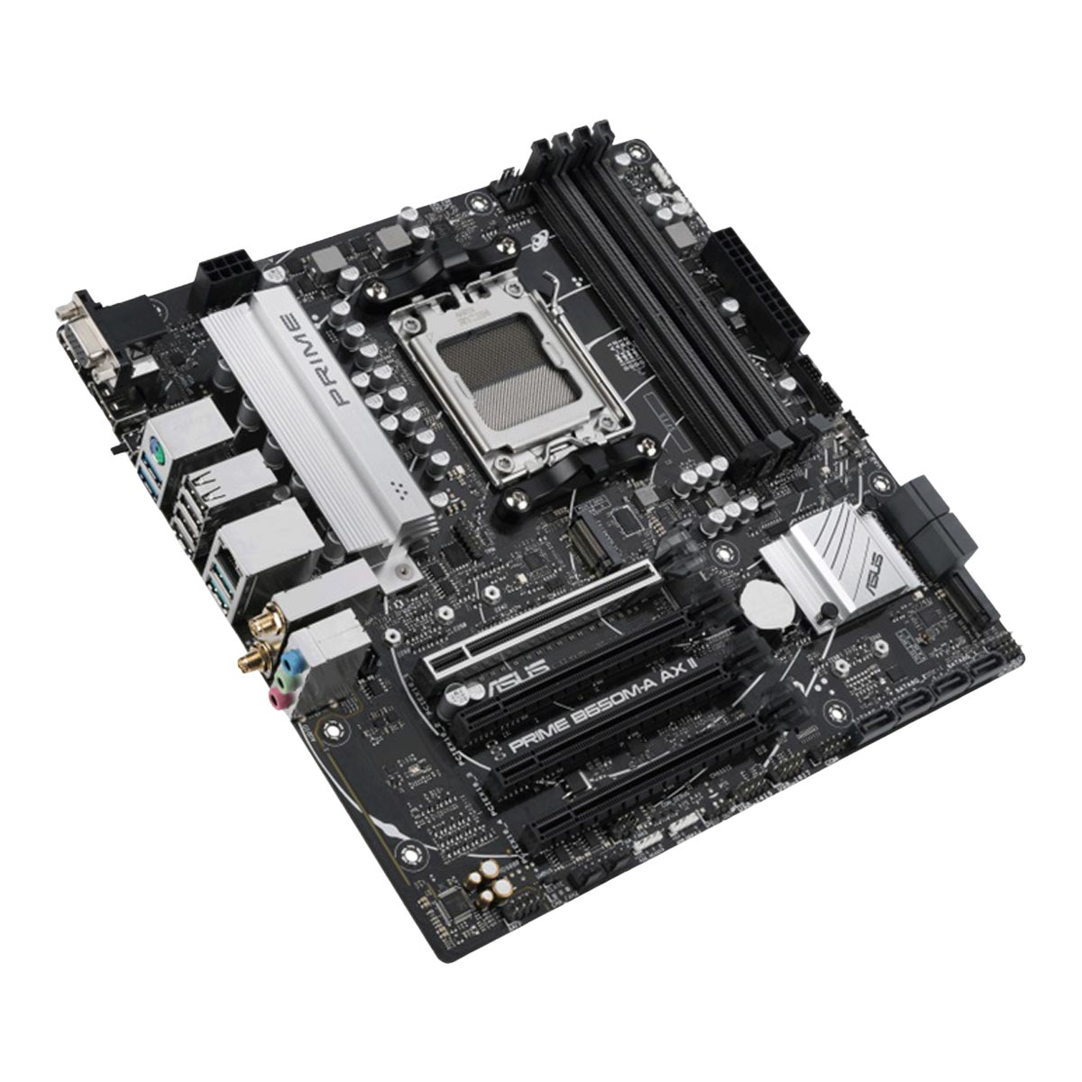 MOTHERBOARD ASUS (PRIME B650M-A AX II-CSM) SOCKET AM5 PCIE-4.0,WIFI6,MICRO ATX