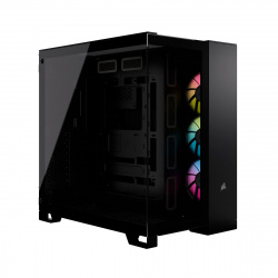GABINETE CORSAIR ICUE LINK 6500X RGB,NEGRO,CRISTAL TEMPLADO,MED-TORRE,SIN FUENTE