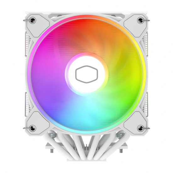 DISIPADOR COOLER MASTER  HYPER 622 HALO WHITE, ARGB, DOBLE TORRE, 6 TUBOS, 2 FAN