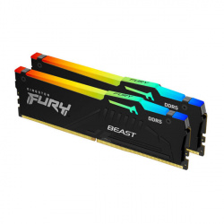 MEMORIA RAM DIMM KINGSTON FURY BEAST RGB EXPO 32GB KIT 2 DDR5 6000MTS CL36 NEGRO