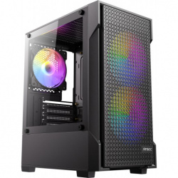 GABINETE ANTEC VX100M ARGB, MINI TOWER, MICRO ATX, ITX, 3X VENT ARGB 120MM,NEGRO