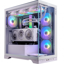 GABINETE XPG INAVADER XBTF MEDIATORRE VIDRIO TEMP ATX 2 VENTILADORES BLANCO