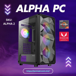 PC GAMER ALPHA 2 AMD RYZEN 7 5700G / 16GB RAM / SSD 1TB / WI-FI