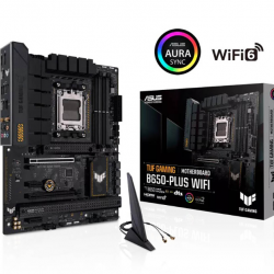 MOTHERBOARD ASUS TUF GAMING B650-PLUS WIFI AM5,4*DDR5,HDMI,DP,PCIE-4.0,WIFI6,ATX