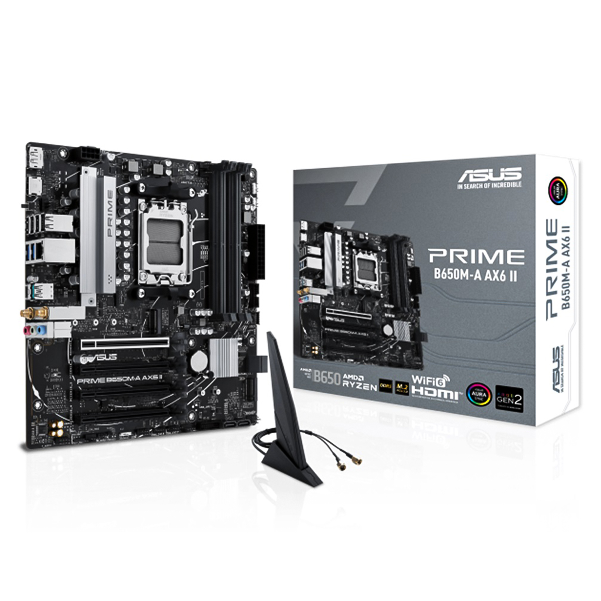MOTHERBOARD ASUS PRIME B650M-A AX6 II AM5, 4*DDR5,HDMI, DP, WIFI6, MICRO ATX