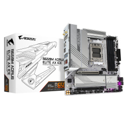 MOTHERBOARD GIGABYTE B650M A ELITE AX ICE AM5, HDMI, DP,MICRO ATX, WIFI6/BT