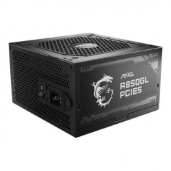 FUENTE DE PODER MSI (MAG A850GL PCIE5) 850W, PCI 5, FULL MODULAR, 80 PLUS GOLD