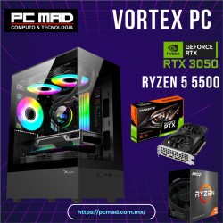 PC GAMER VORTEX AMD RYZEN 5 5500 / RTX 3050 6GB / 16GB RAM  / SSD 1TB / 650W