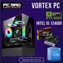 PC GAMER VORTEX INTEL CORE I5 12400F / RTX 3050 6GB / 16GB RAM  / SSD 1TB / 650W