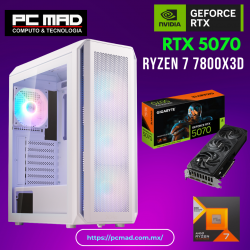 PC NEMESIS AMD RYZEN 7 7800X3D / RTX 5070 12GB / 32GB RAM / SSD 1TB / 850W