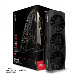 TARJETA DE VIDEO XFX QUICKSILVER AMD RX9070XT,16GB GDDR6, 2400MHZ,3*DP,HDMI