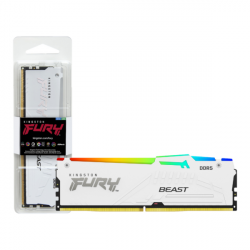 MEMORIA RAM KINGSTON FURY BEAST RGB EXPO 32GB DDR5 6000MTS CL30 BLANCA